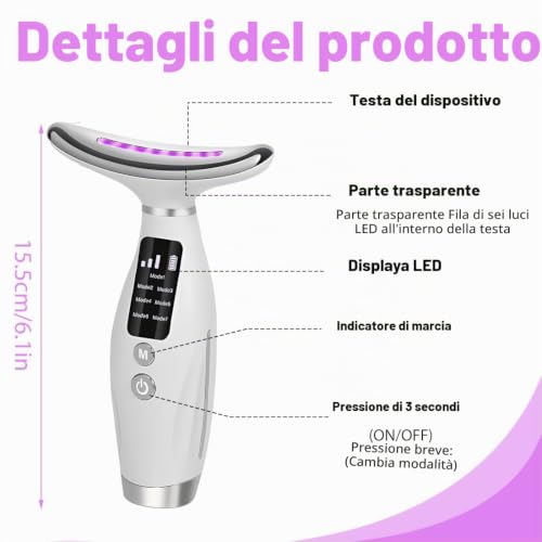 LAKPYN Massaggiatore Viso Antirughe EMS